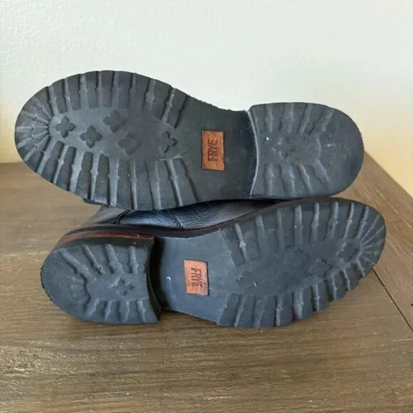 Frye Ella Moto Lace Up Combat Boots Women's Size 9 - Picture 6 of 11